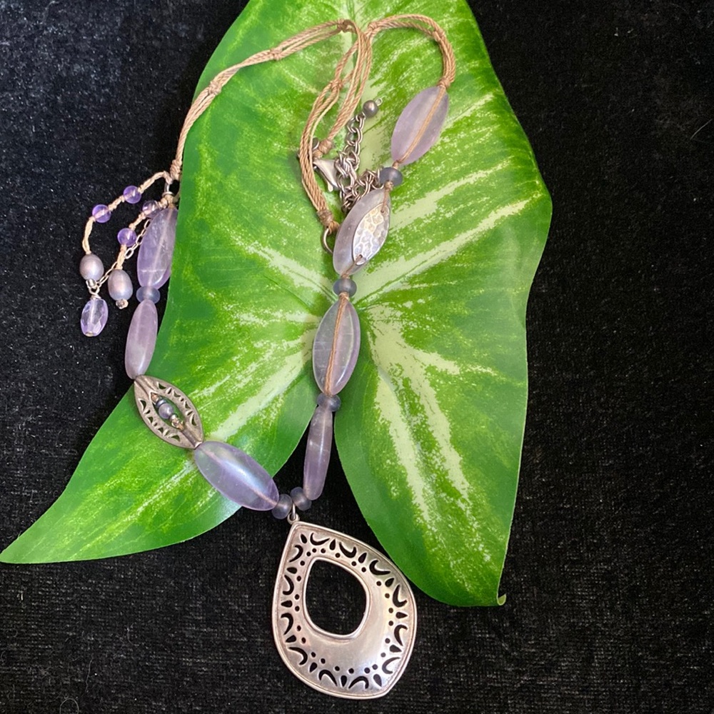 Silpada sterling and amethyst necklace